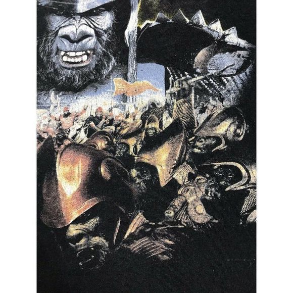 Vintage Planet of the Apes 2000 Movie Promo T Shirt Rule the Planet Large - Picture 9 of 10